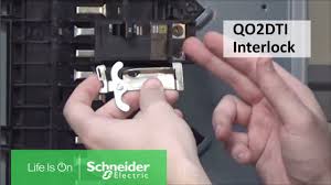 Interlock kits are a cost conscious and easy to install al. Installing The Qo2dti Circuit Breaker Mechanical Interlock Schneider Electric Support Youtube