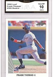 The cards are wrapped in colored foil, which is highly susceptible to chips or wears and tear. Frank Thomas Rookie Cards And Baseball Card Values Gma Grading Sports Card Grading