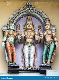 Lord Murugan and His Two Wives. Stock Photo - Image of tamil, vellore:  38641020