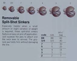 removable split shot sinker lead