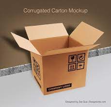 Download Free Corrugated Carton Box Packaging Mock Up Psd Mockup Carton Box Corrugated Carton
