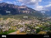 Aerial view Schaan, Liechtenstein Stock Photo - Alamy