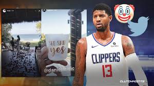 Paul george trolled mercilessly for engagement announcement. Nba Twitter Clowns Paul George After Announcement With Daniela Rajic