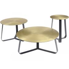Shop with afterpay on eligible items. Shiny Brass Large Circular Coffee Table W Black Legs At Fusion Living