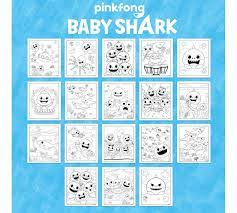 Featuring 16 baby shark coloring pages and 3 pipsqueaks color wonder markers, this handy coloring book is designed to inspire creativity wherever you are. Color Wonder Baby Shark Coloring Pages Set Crayola Com Crayola