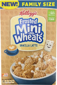 Frosted mini wheats small box. Frosted Mini Wheats Vanilla Latte Cereal Mrbreakfast Com
