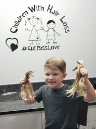 Hair is a protein filament that grows from follicles found in the dermis.hair is one of the defining characteristics of mammals.the human body, apart from areas of glabrous skin, is covered in follicles which produce thick terminal and fine vellus hair. Children With Hair Loss Emmett Got His First Haircut He S 4 Years Old And Donated 12 Inches To Children With Hair Loss Cutpasslove Facebook