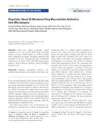 59 jalan tpk 2/8, taman perindustrian kinrara, 47100 puchong, selangor. Pdf Bispolides Novel 20 Membered Ring Macrodiolide Antibiotics From Microbispora