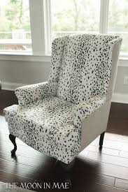 The Moon In Mae Blog Refurbished Wingback Chair With Dalmatian Print Wingback Chair French Dining Chairs Adirondack Chairs For Sale