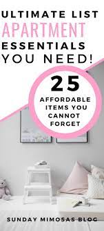 First Apartment Essentials 25 Things You Actually Need For Your Apartment First Apartment Essentials Apartment Essentials First Apartment