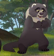 (sniffing) bunga is around here somewhere. Mama Binturong Character The Lion Guard Wiki Fandom