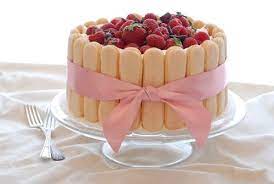 Charlotte russe cake is a classic european recipe that comes from the eighteenth century. Strawberry With Lady Fingers Desserts Tiramisu Cake Cake Recipes