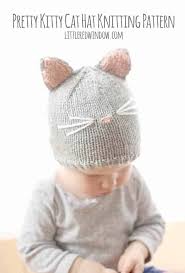 These lovely designs need to be in your baby closet for sure. Pretty Kitty Cat Hat Knitting Pattern Little Red Window
