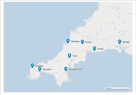 This map is actually a proof copy of one which forms part of christopher saxton's atlas of england and wales. Focus Group Locations Within Cornwall Uk Map Data C 2020 Google Download Scientific Diagram
