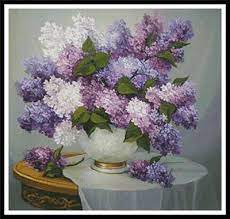 Communication about embroidery on various topics. Lilac Romance Cross Stitch Pattern