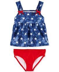 Carter S Baby Girls 2 Pc Red White Blue Swimsuit Reviews Swimwear Kids Macy S