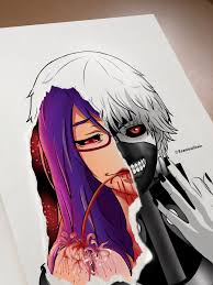 My Fanart Of Kaneki And Rize Tear Effect Style Tokyoghoul All sizes · large and better · only very large sort: kaneki and rize tear effect style