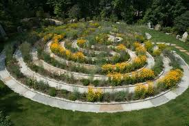 Wildflower Labyrinth Labyrinth Garden Labyrinth Labyrinth Design