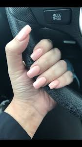 The squoval acrylic nails are your alternative to the round nail shape. Light Peach Nails Squoval Shape Peach Nails Squoval Nails Acrylic Nail Shapes