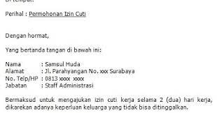 Tapi jangan lupa untuk membuat surat izin tidak masuk kerja ya, biar kamu tidak kena sanksi. Contoh Surat Izin Kerja Ada Keperluan Keluarga Contoh Surat