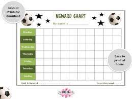 Check spelling or type a new query. Reward Chart Football Soccer Printable Children Kids Reward Etsy In 2021 Reward Chart Kids Reward Chart Kids Rewards