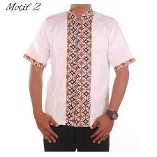 Seperti model baju, model kaos, model jaket, model celana, model jersey dan sebagainya. Baju Atasan Pria Kemeja Hem Krah Shanghai Putih Kombinasi Batik Umar Elevenia