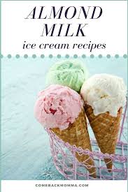 Bring to a boil over medium heat; 20 Amazing Almond Milk Ice Cream Recipes Comeback Momma Almond Milk Ice Cream Recipe Gluten Free Ice Cream Dairy Free Ice Cream Maker Recipes