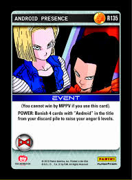 Check spelling or type a new query. Dragon Ball Z Evolution Single Card Rare Android Presence R135 Toywiz