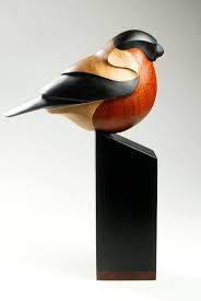 Decorative Bird Figurine Bullfinch Wooden Bird Elegant Bird Etsy In 2020 Bird Sculpture Wooden Bird Sculpture
