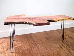 Sale Live Edge Cedar Coffee Table On Raw Steel Hairpin Legs Rustic Restaurant Rustic Apartment Rustic Industrial Decor