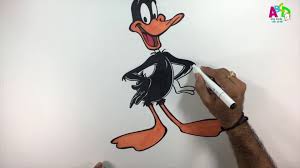 De mest pins fra don. How To Draw Daffy Duck Learn To Draw Color Daffy Duck In Easy Steps Abcdanybodycandraw Video Dailymotion