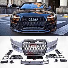 Bkm Front Bumper Kit With Front Grille Rs Style Fits Audi A6 S6 C7 0 Bk Motorsport Audi A6 Audi S6 Audi
