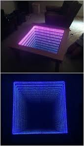 Then add the tinted glass on top with the solar film facing down. 10 Gorgeous Diy Infinity Tables You Will Want To Build Right Away Diy Crafts