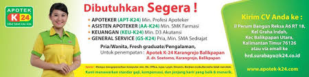Apotek berdiri tidak hanya di pusat kot. Gaji Apotek K 24