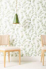 Magnolia Home Olive Branch Wallpaper By In Assorted Wall Decor At Anthropologie 518688082085087580 Wallpaper Decor Magnolia Homes Home Wallpaper