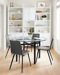 Just Right For Small Spaces Our Benson Table Is Big On Architectural Style Perfectly Scaled For Furniture Contemporary Dining Furniture Modern Dining Chairs