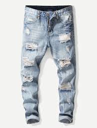 Guys Destroyed Plain Jeans Ripped Jeans Men Plain Jeans Mens Outfits Choose from 1600+ ripped jeans graphic resources and download in the form of png, eps, ai or psd.