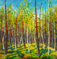 Shop landscape drawings and watercolours and other fine drawings and watercolor paintings from top galleries around the world. Oil Painting Beautiful Sunny Forest Landscape In Watercolor Stock Photo Picture And Royalty Free Image Image 156097866