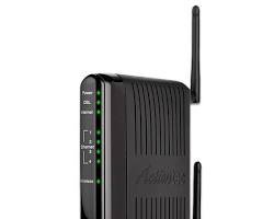 Turning on a modem and a computer