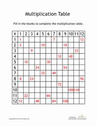 Practice Multiplying Up To 12 With A Multiplication Table Fill In The Blank Squares To Get A Solid Review And To In 2020 Multiplication Teaching Math Homeschool Math