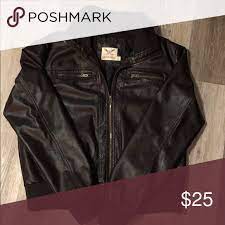 Faded Glory Faux Leather Jacket Faux Leather Jackets Clothes Design Leather Jacket