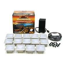Kerr Lighting Deck Dock Mount 14 Light Outdoor Light Kit Kdec04 14 088k The Home Depot