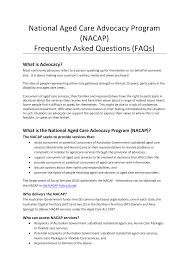 Https Www Dss Gov Au Sites Default Files Documents 01 2015 Nacap Faq S Web Published Version Dec 2014 Pdf