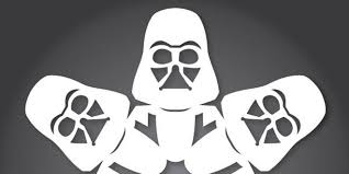 How To Make Star Wars Snowflakes With Paper Scissors And The Force Star Wars Snowflakes Paper Snowflakes Diy Snowflakes For Kids