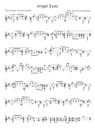 Matt dennis — dancing on the ceiling 03:07. Angel Eyes Matt Dennis E Earl Brent Sheet Music For Guitar Solo Musescore Com