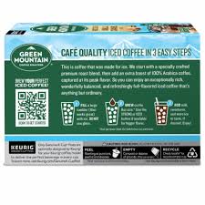 A decadent swirl of buttery caramel, toasty brown sugar, and creamy vanilla flavors. Green Mountain Coffee Roasters Brew Over Ice Vanilla Caramel K Cup Pods 12 Ct Fred Meyer