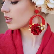 MANUELA FLAMENCA HOOP EARRINGS