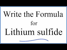 It does not occur as a pure element in nature but is contained within mineral deposits or salts including brine lakes and sea water. How To Write The Formula For Lithium Sulfide Youtube