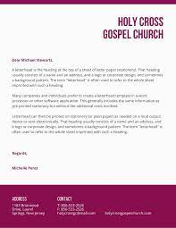If a friend asks you for a personal reference, consider writing a letter that clearly outlines their work ethic, positive character traits and attitude to make your recommendation as effective as possible. Free Printable Customizable Church Letterhead Templates Canva