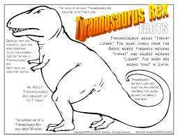 This fearsome reptilian predator has starred in many films, including the popular jurassic park franchise. Tyrannosaurus Rex Coloring Page Tyrannosaurus Rex Facts Tyrannosaurus Dinosaur Facts